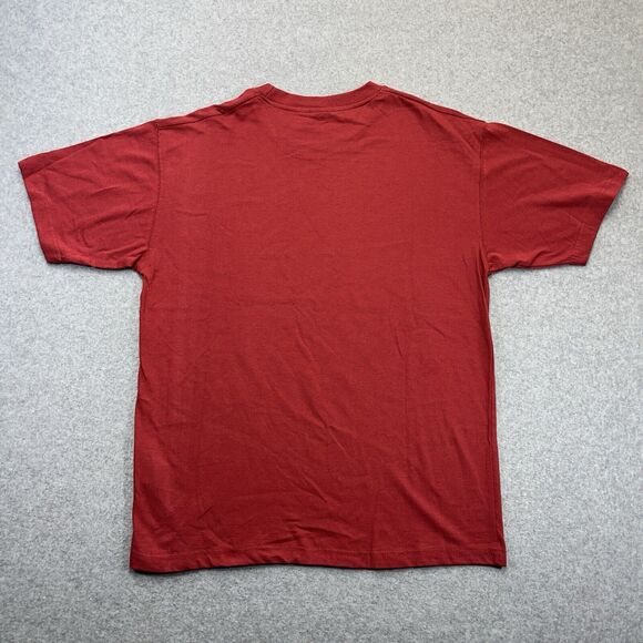 OutdoorLife Wolf Nature Graphic T-Shirt Mens Medium M Red Sunset Wasteland Tee - Picture 5 of 7